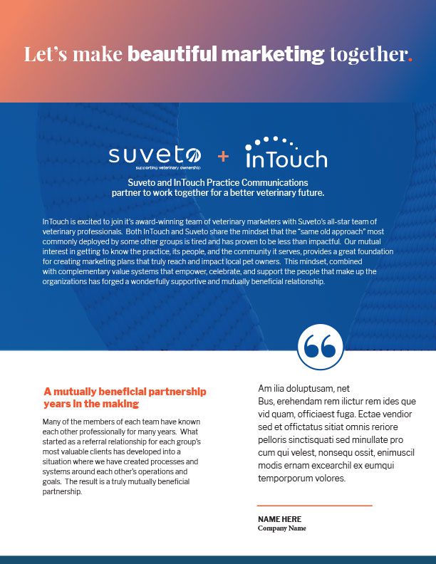 Suveto and InTouch Partnership