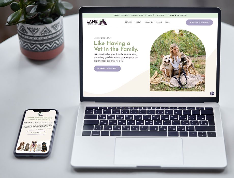Lane Veterinary Website