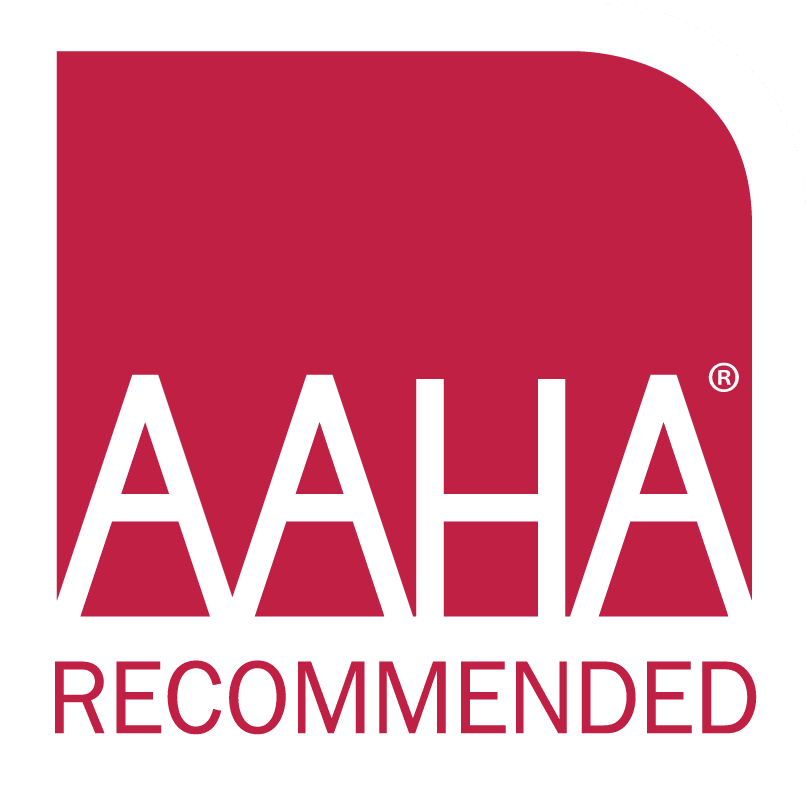 aaha recommended red and white logo