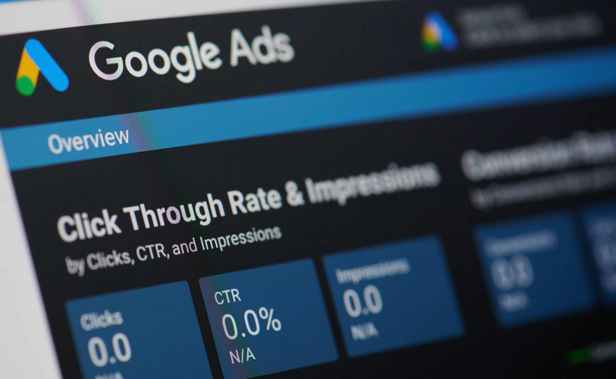 screenshot of Google Analytics dashboard