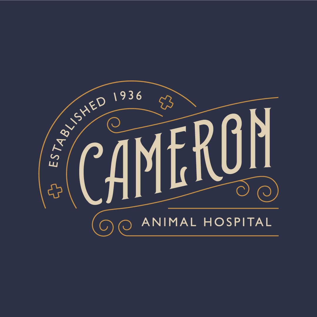 Cameron Animal Hospital main logo with tagline that says "established 1936"