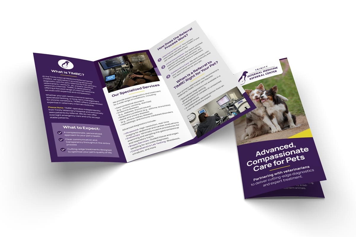 mockup of TIMRC for Trinity Veterinary Hospital